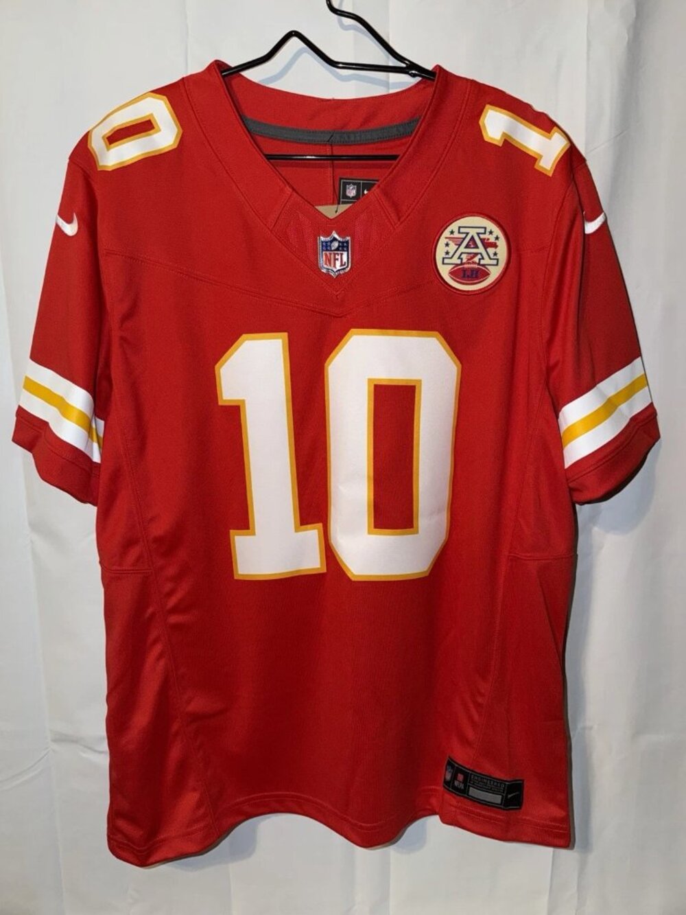 Emmett Johnson Red Stitched Jersey Vapor